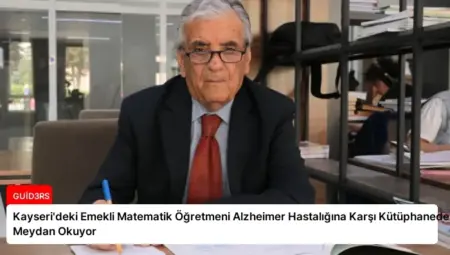 Kayseri’deki Emekli Matematik Öğretmeni Alzheimer Hastalığına Karşı Kütüphanede Meydan Okuyor