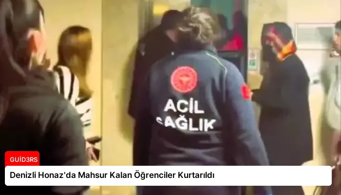 Denizli Honaz’da Mahsur Kalan Öğrenciler Kurtarıldı