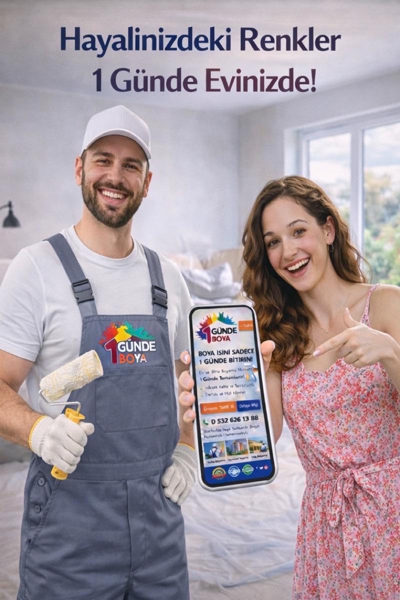 📰 1GÜNDE BOYA: Beşiktaş’ta Ev, Ofis ve Rezidans Boyamada Yeni Standart
