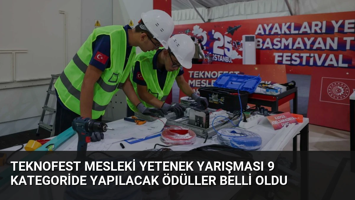 TEKNOFEST Mesleki Yetenek Yarışması 9 Kategoride Yapılacak Ödüller Belli Oldu