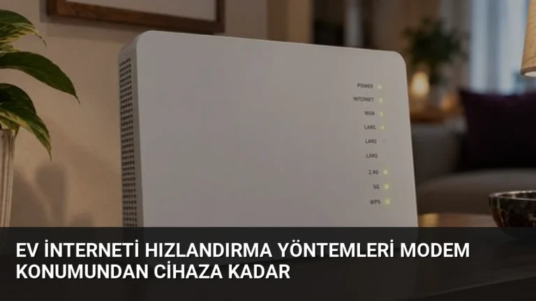 Ev İnterneti Hızlandırma Yöntemleri Modem Konumundan Cihaza Kadar