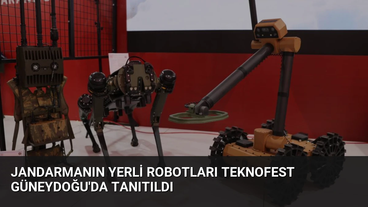 Jandarmanın Yerli Robotları TEKNOFEST Güneydoğu’da Tanıtıldı