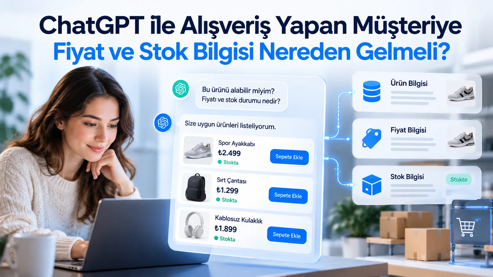 ChatGPT ile Alışveriş Yapan Müşteriye Fiyat ve Stok Bilgisi Nereden Gelmeli?